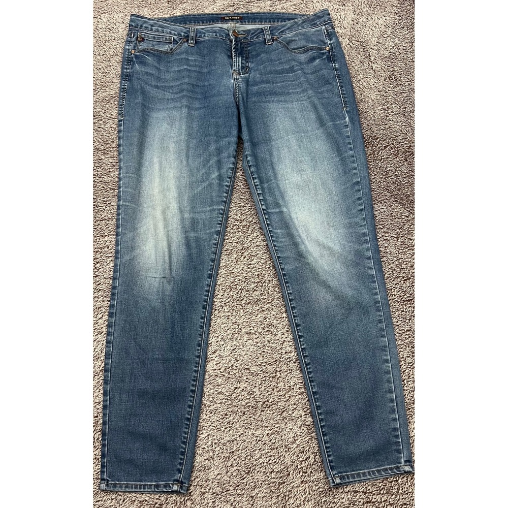 Dear John Metro Jegging Jeans Womens 32 Stretch Skinny Medium Wash Denim